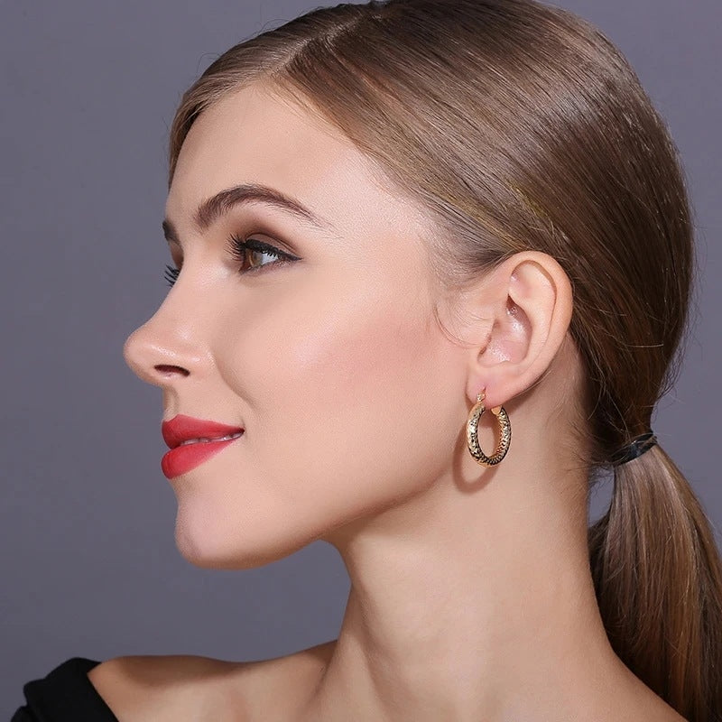 Original Design 18K Gold Earrings for Women - Small Jewelry Ear Ring