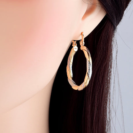 Original Design 18K Gold Earrings for Women - Small Jewelry Ear Ring
