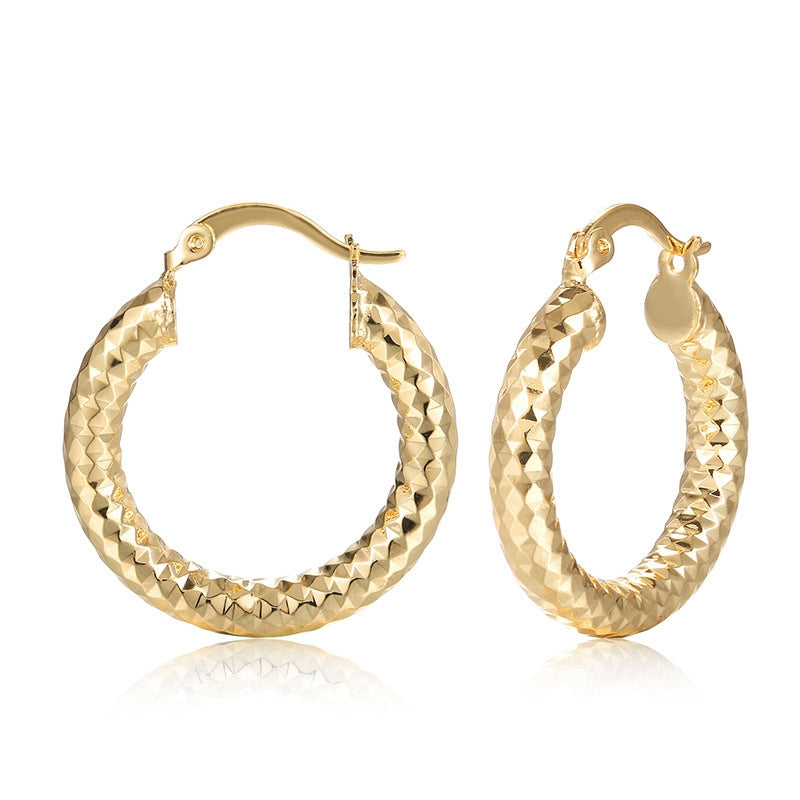 Original Design 18K Gold Earrings for Women - Small Jewelry Ear Ring