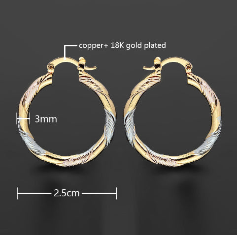 Original Design 18K Gold Earrings for Women - Small Jewelry Ear Ring